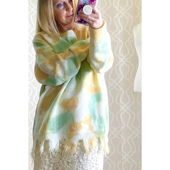 Time Flies Generation Hand Dip Distressed Sweater - Picture 7 of 11